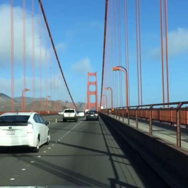 First drive over Golden Gate Bridge