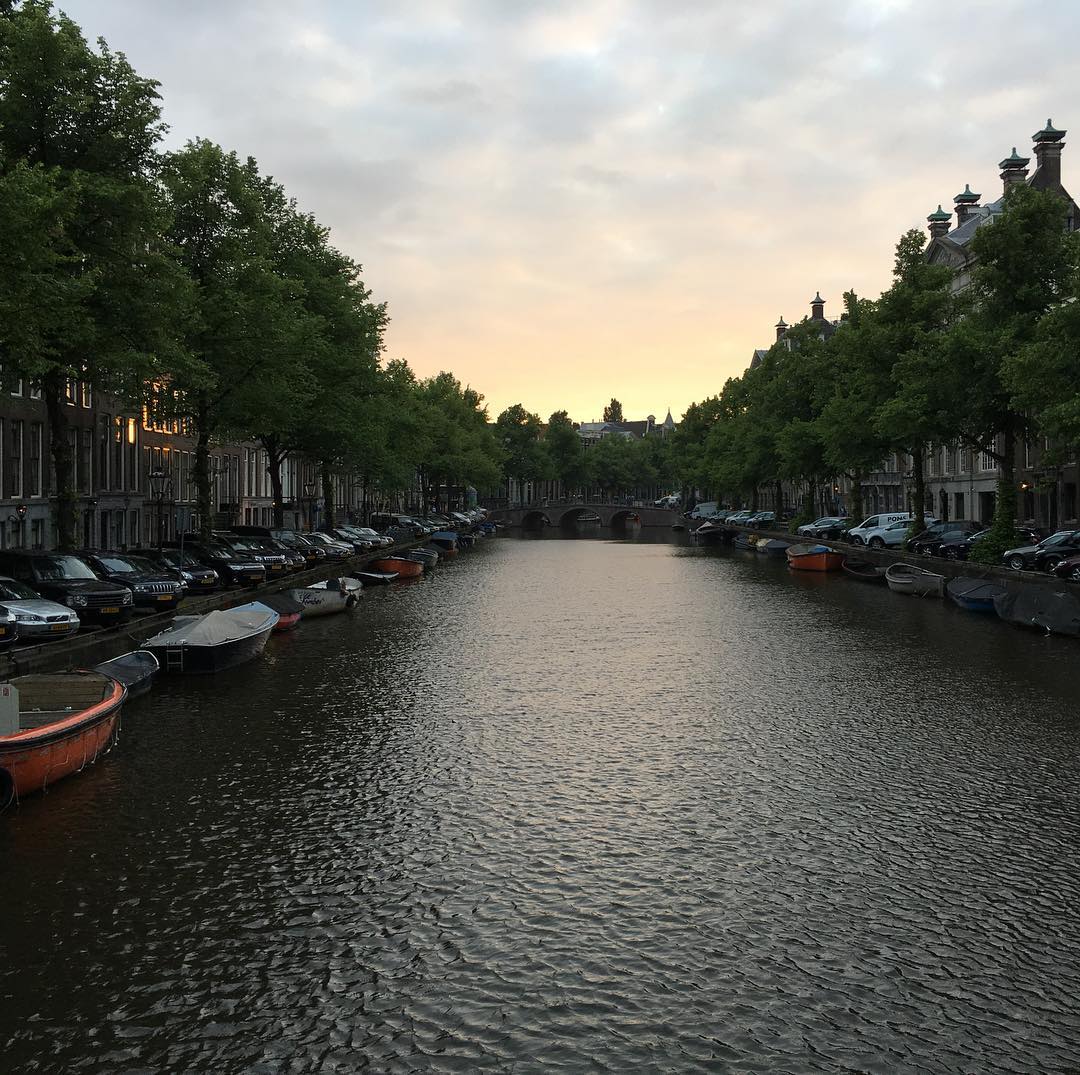 Sunset in Amsterdam