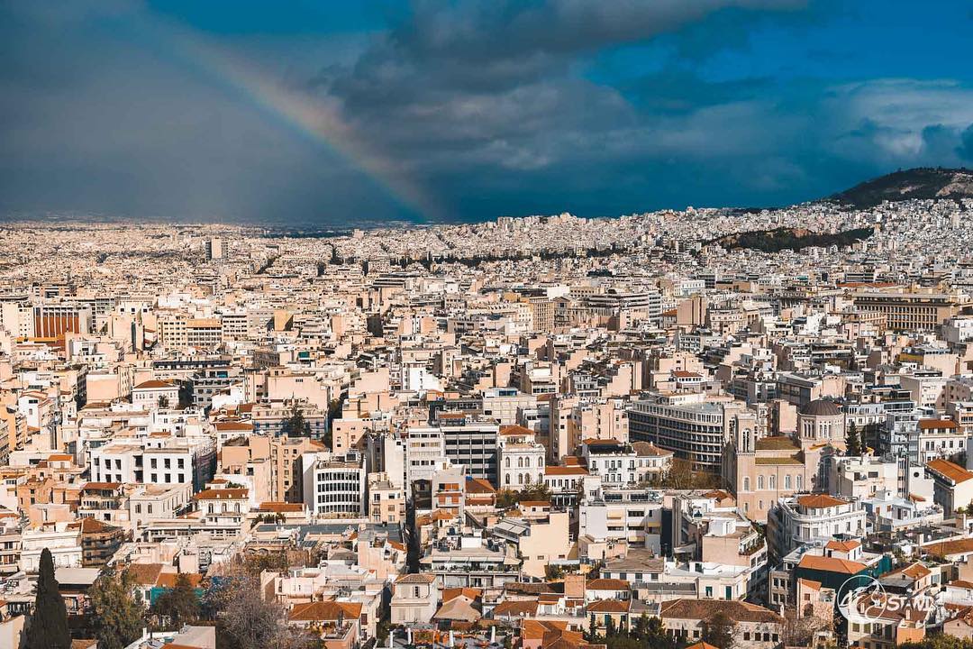 Rainbow over Athens