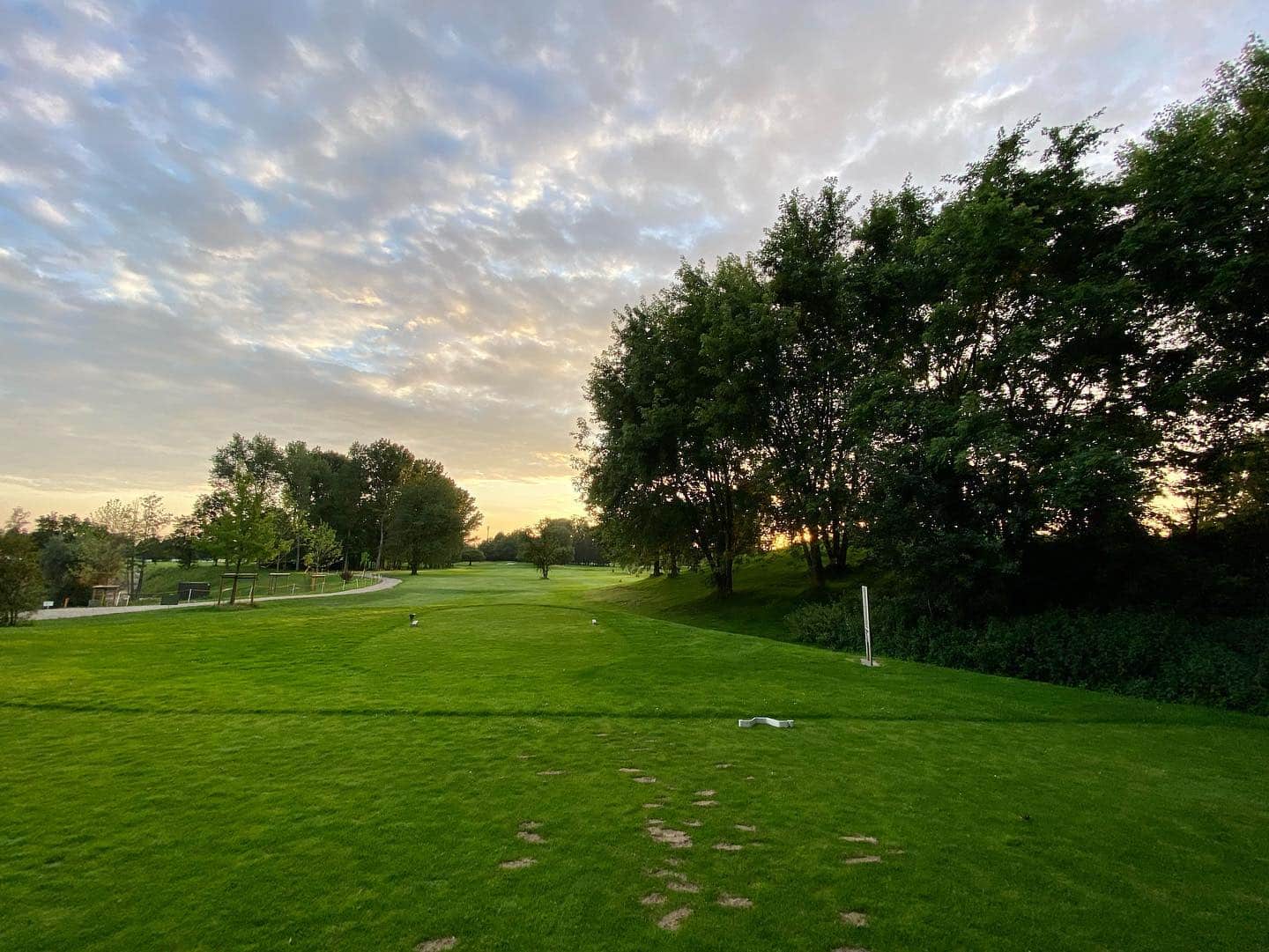 Golf Runde mit Sonnenuntergang  @golfclub_wildenrath_e.v